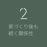 2．家づくり後も続く関係性