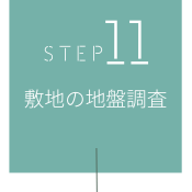 STEP11　敷地の地盤調査